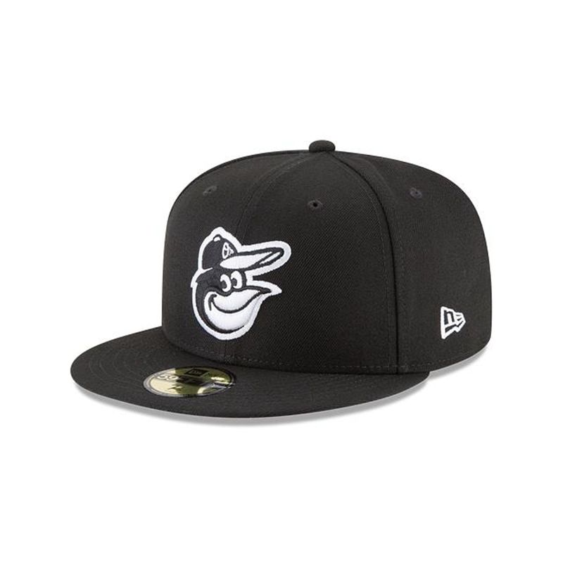 MLB Baltimore Orioles Basic 59Fifty Fitted (VNE5903) - Black New Era Caps